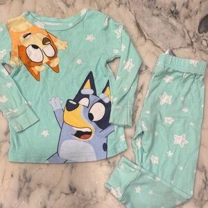 Bluey pjs Mint Green